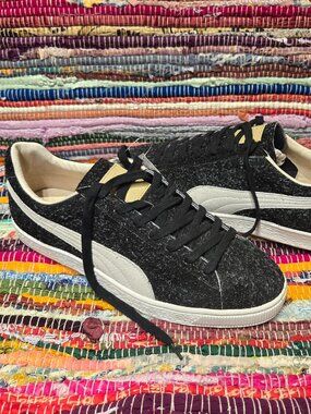 PUMA Suede Angora 'Made in Japan' Black / White Size 11 US